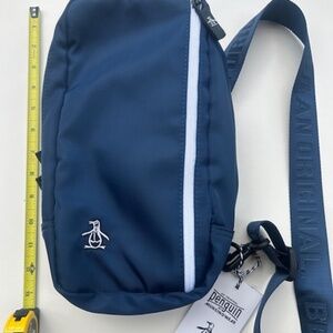 Penguin Original cross body sling bag blue